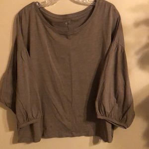 GarnetHill Drop Sleeve Knit Top